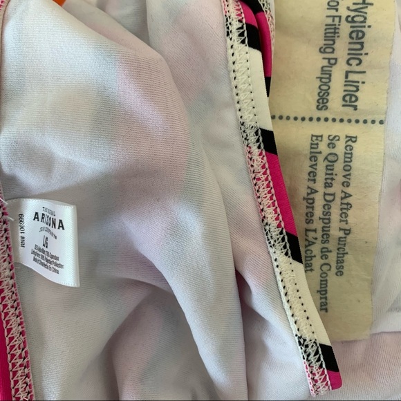 NWOT Arizona Striped Side-tie Bikini Bottoms - Picture 3 of 3